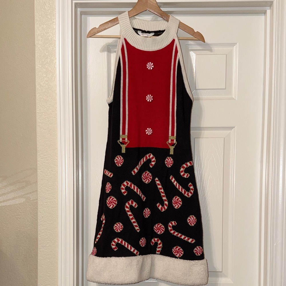 No Boundaries Red and Black Holiday Dress
